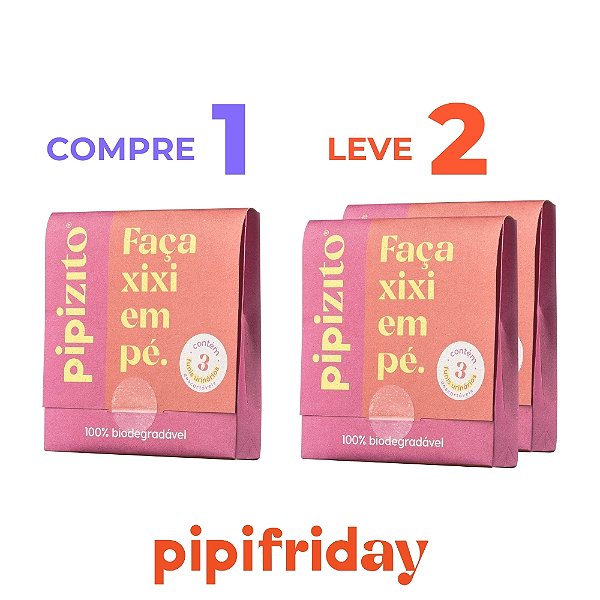 COMPRE 1, LEVE 2: Pipizito Funil Urinário Descartável (2 pacotes c/ 3 unidades cada)
