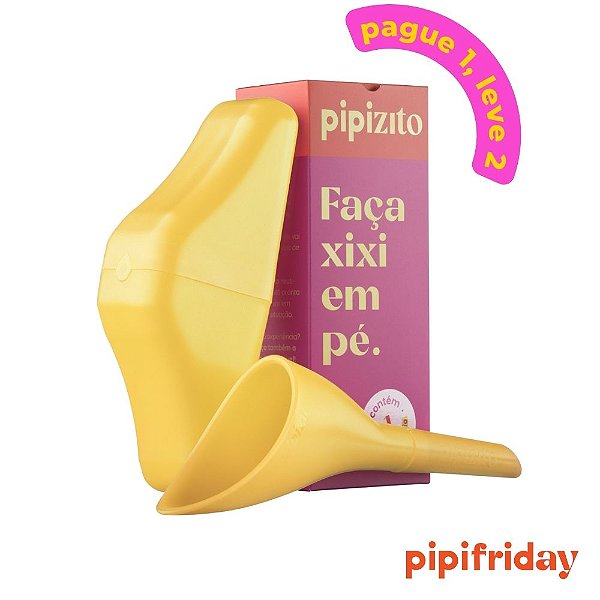 COMPRE 1, LEVE 2: Pipizito Funil Urinário Reutilizável - Amarelo