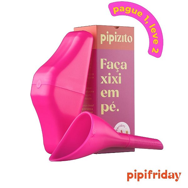 COMPRE 1, LEVE 2: Pipizito Funil Urinário Reutilizável - Rosa