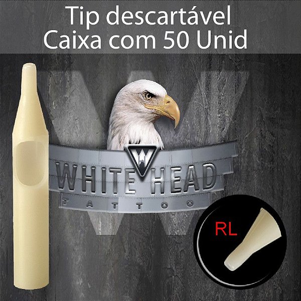 Tip Curto / Ponteira 05RL Traço - Caixa c/ 50 unidades - White Head