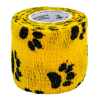 Bandagem Elástica Phantom HK / Yellow With Paw - 5,00cm x 4,50m