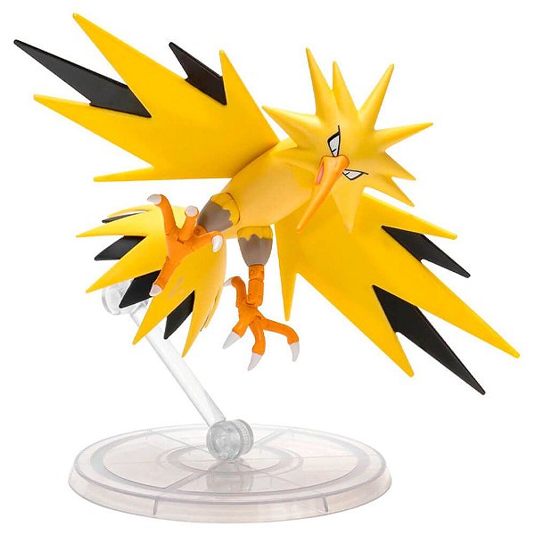 Boneco Pokémon Select Zapdos #S2 com Base | Jazwares