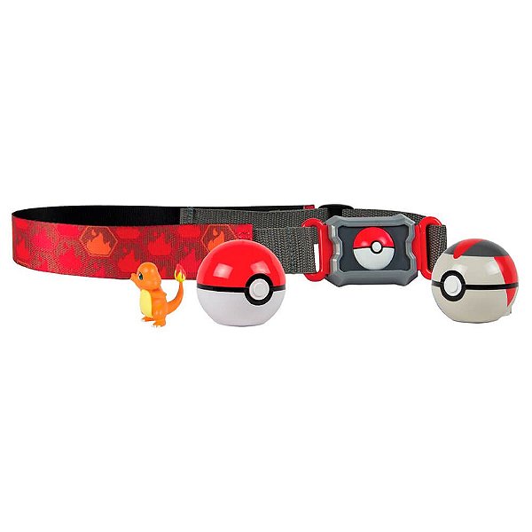 Cinto Pokémon Clip N Carry Belt com Charmander e 2 Poké Bolas | TOMY