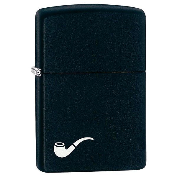 Isqueiro Zippo 218PL Classic para Cachimbo Preto Fosco