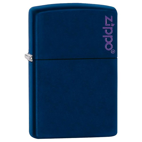 Isqueiro Zippo 239ZL Classic Logo Azul Marinho Fosco