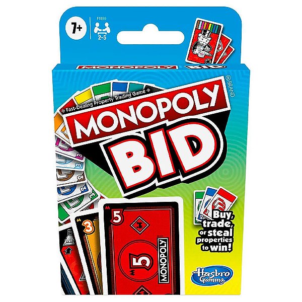 Jogo de Cartas Monopoly Bid | Hasbro