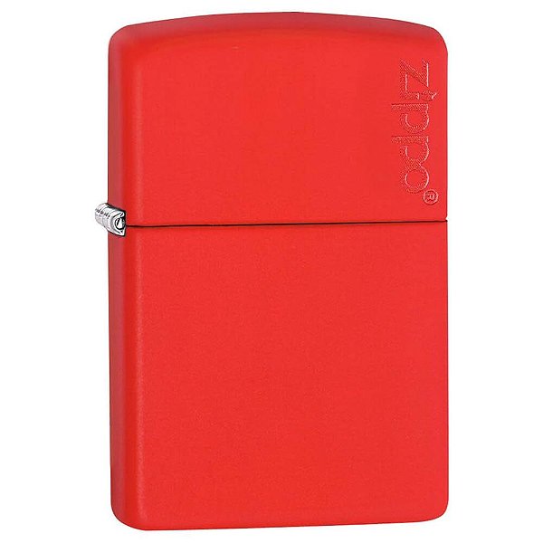 Isqueiro Zippo 233ZL Classic Logo Vermelho Fosco