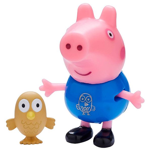 Boneco Peppa Pig Amigos e Pets - George Pig e Coruja | Sunny