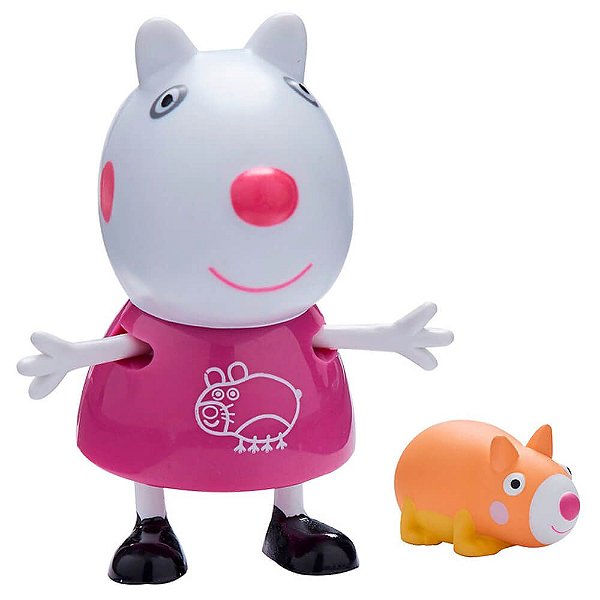 Boneca Peppa Pig Amigos e Pets - Suzy Ovelha e Hamster | Sunny
