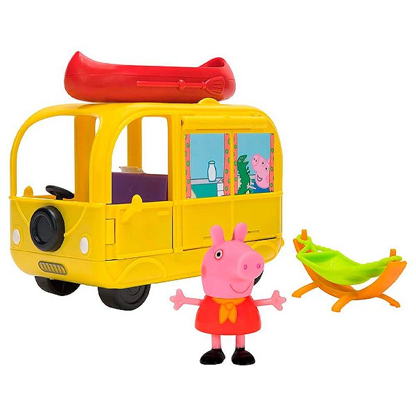 Playset Peppa Pig - Van para Acampar (4 peças) | Jazwares