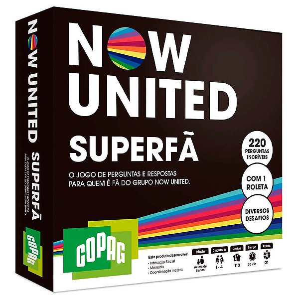 Jogo de Perguntas e Respostas Now United Superfã, COPAG - Bazaar Geek