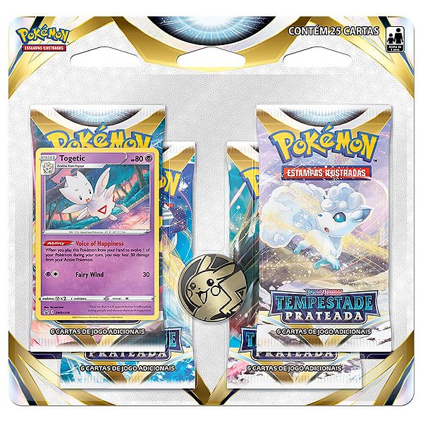 Pokémon TCG: Quad Pack SWSH12 Tempestade Prateada - Togetic