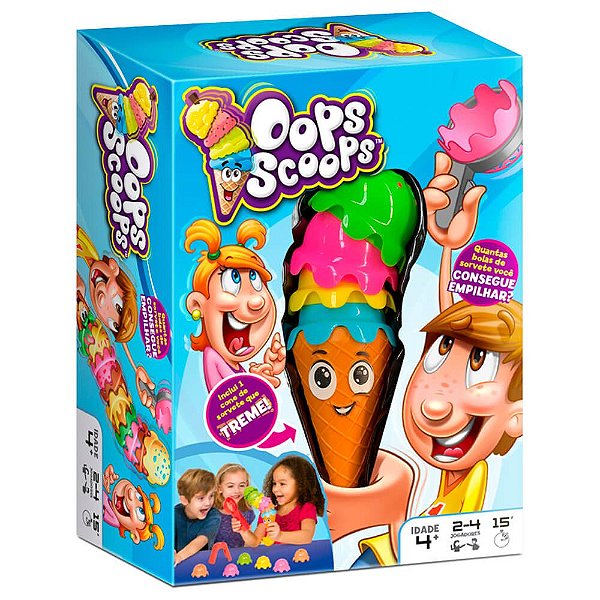 Jogo de Equilíbrio Cone de Sorvete Oops Scoops | Yulu