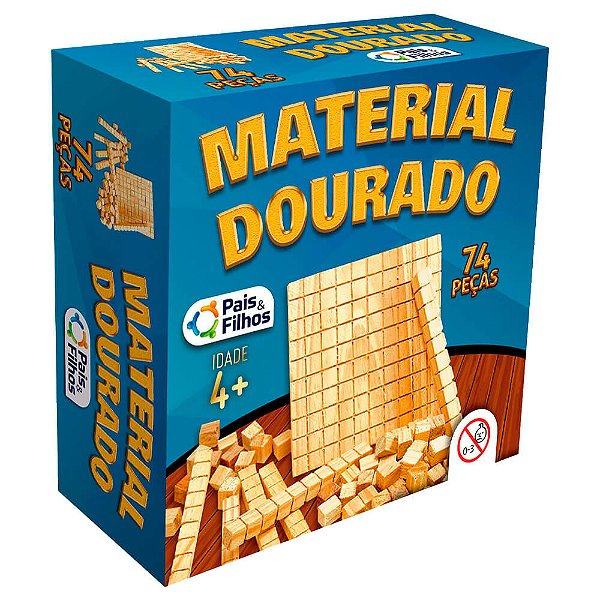 Material Dourado 74 Peças | Pais e Filhos