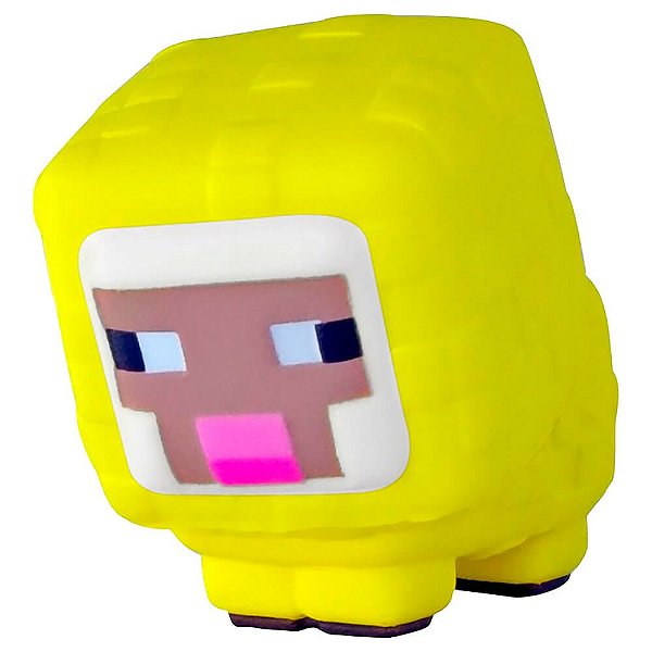 Boneco de Apertar Squishme Minecraft - Ovelha Amarela | Just Toys