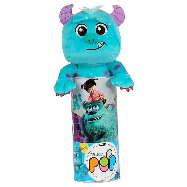 Pelúcia na Latinha Disney POP Monstros S.A. - Sulley Big Feet (16 cm) | Disney