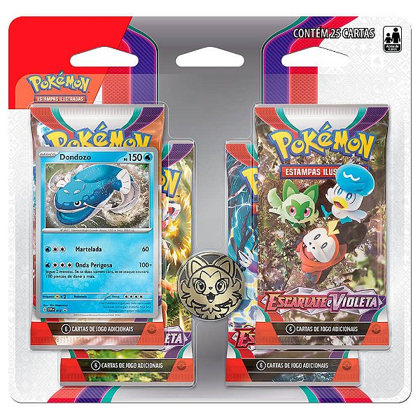 Jogo de Cartas Pack Pokémon Koraidon Escarlate e Violeta