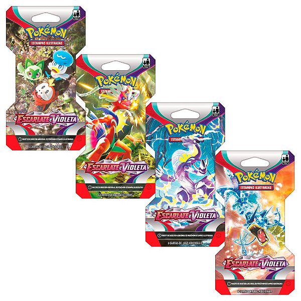 Pokémon TCG: 4x Booster Unitário SV1 Escarlate e Violeta