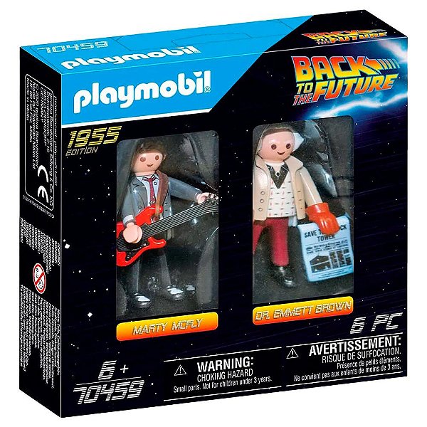 Bonecos Playmobil De Volta para o Futuro - Marty McFly e Dr. Emmett Brown (Edição 1955) | 70459