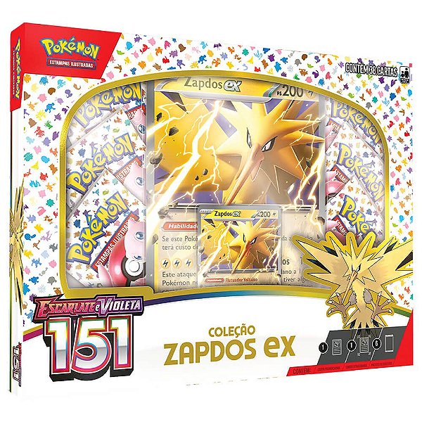 Pokémon TCG: Box SV3.5 Escarlate e Violeta 151 - Zapdos ex