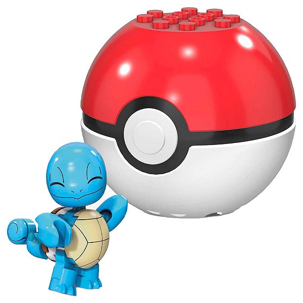 Blocos de Montar MEGA Pokémon - Squirtle + Poké Bola | Mattel