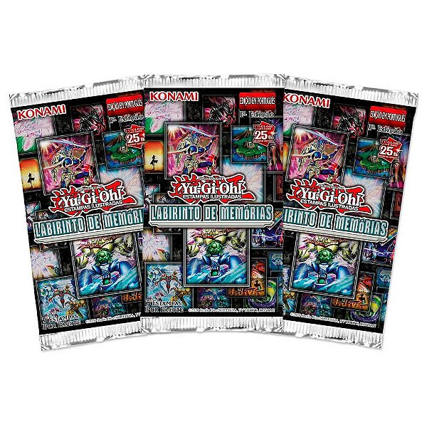 3x Yu-Gi-Oh! Booster - Labirinto de Memórias (Especial 25º Aniversário)