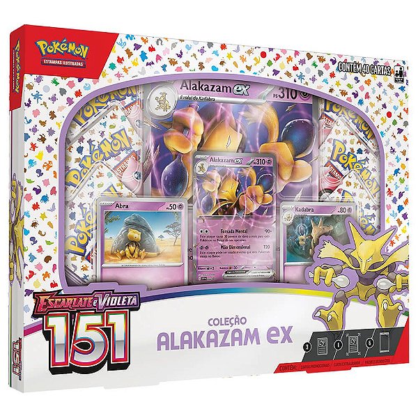 Pokémon TCG: Box SV3.5 Escarlate e Violeta 151 - Alakazam ex