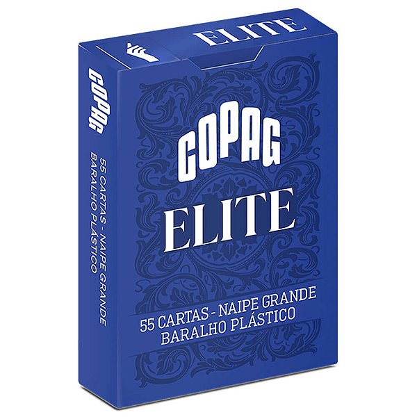 Baralho Plástico Elite Azul Naipe Grande | COPAG