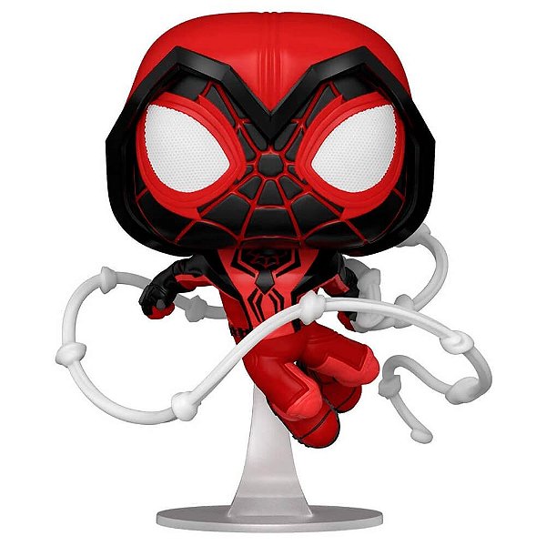 Boneco Funko POP! - Spider-Man: Miles Morales (Crimson Cowl Suit) #770