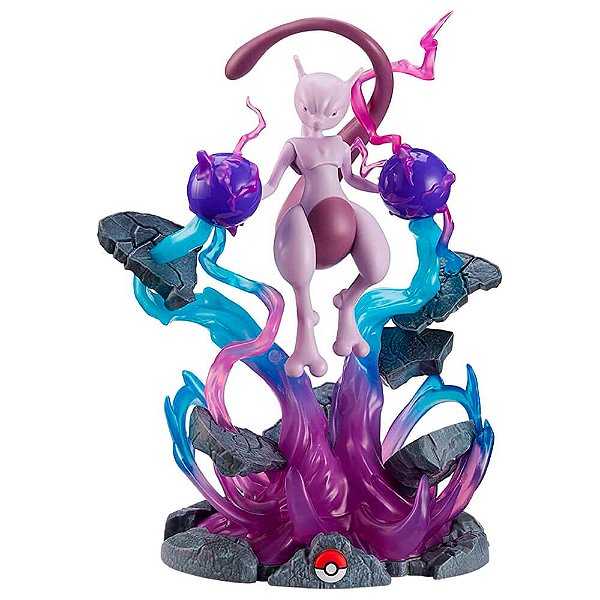 Figura Pokémon Deluxe Select Mewtwo Scale 1/10 com Luzes | Jazwares