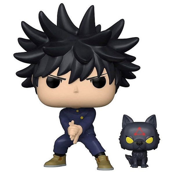 Boneco Funko POP! Animation - Jujutsu Kaisen: Megumi Fushiguro com Cão Divino #1112