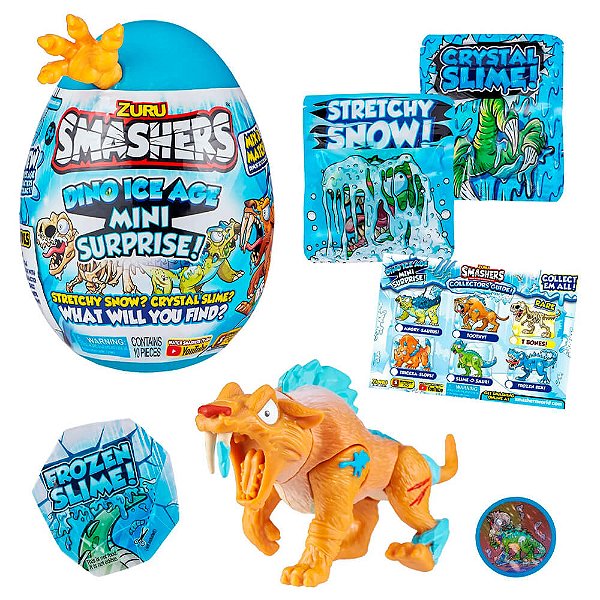 Ovo Smashers Dino Ice Age Mini - Tooth (Dentes-de-Sabre) | Zuru