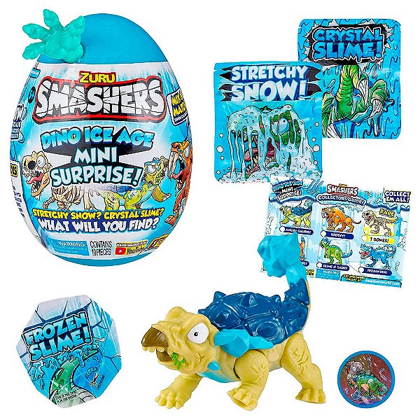 Ovo Smashers Dino Ice Age Mini - Angry-Saurus (Anquilossauro) | Zuru