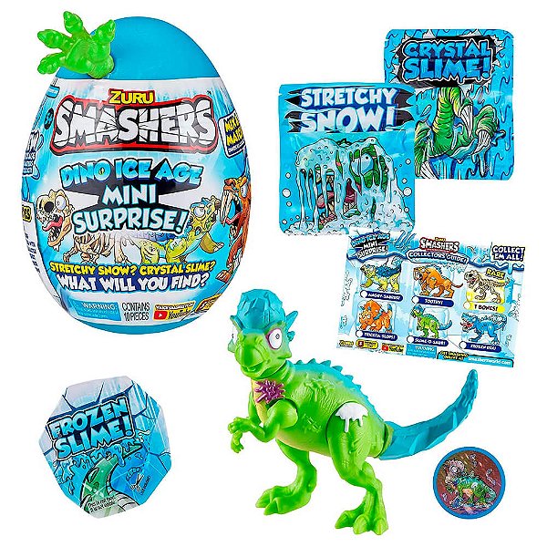Ovo Smashers Dino Ice Age Mini - Slime-O-Saur (Paquicefalossauro) | Zuru
