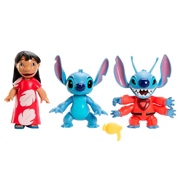 3 Bonecos Disney StoryTellers - Lilo e Stitch | Mattel