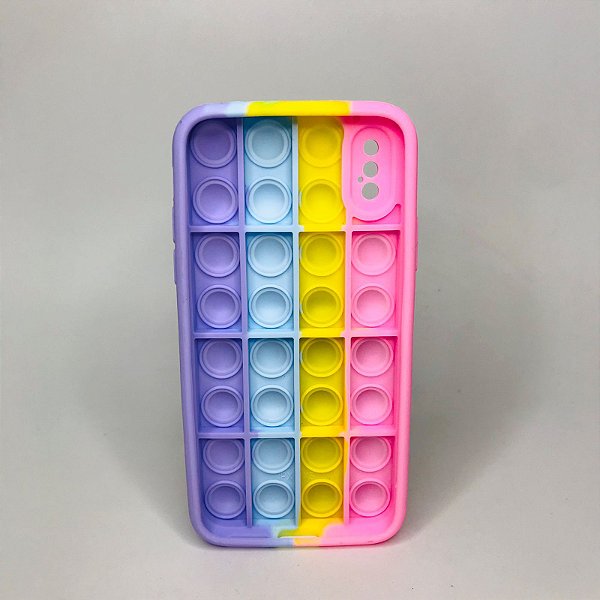 Case iPhone X Capa Colorida Bolinha Pop It Capinha - Sete Importados