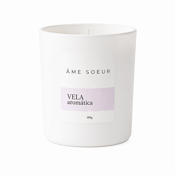 Vela Aromática de Lavanda 190g – Âme Soeur