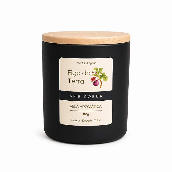 Vela Aromática de Figo da Terra 180g – Âme Soeur