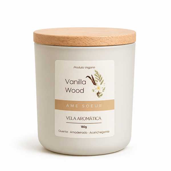 Vela Aromática de Vanilla 180g – Âme Soeur