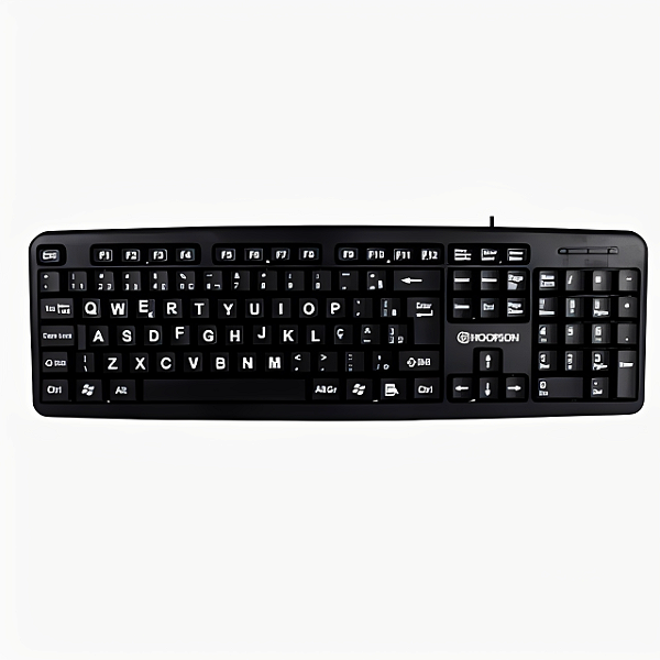 Teclado Hoopson TPC-058G com Letras Grandes USB ABNT2