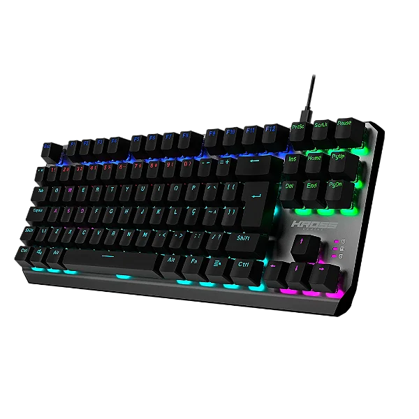 Teclado Mecânico Kross Gaming Randgrid TKL LED Rainbow