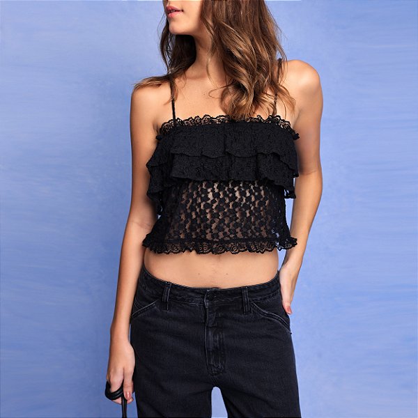 Top Renda Preto