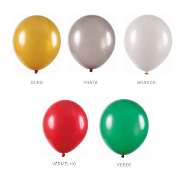 Balão Art-Latex Buffet N.7 Metalizado c/50