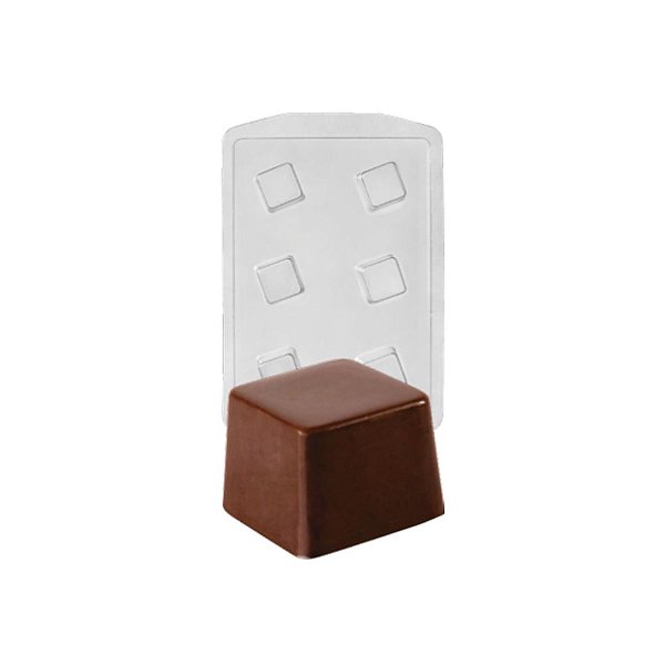 Forma Pvc Siliconada Quadrado 3x3x2cm Ref 08