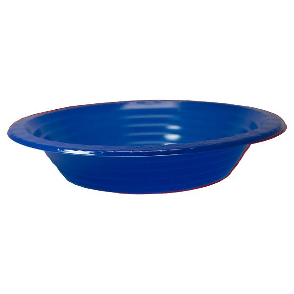 Prato Fundo 18CM Azul Escuro 10 Unidades