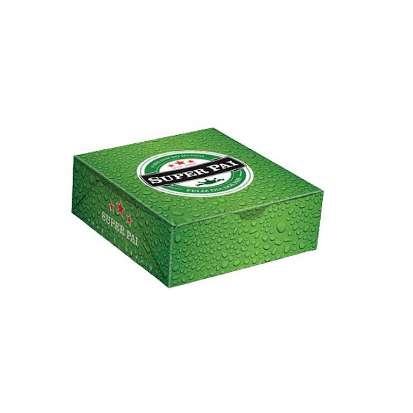 Caixa p/9 Doces Estampada Super Pai 12x11x4 PA28