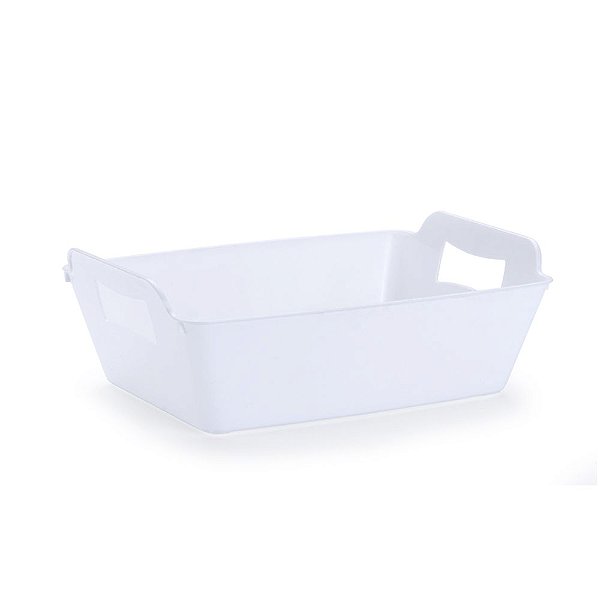 Cachepot retangular G transparente