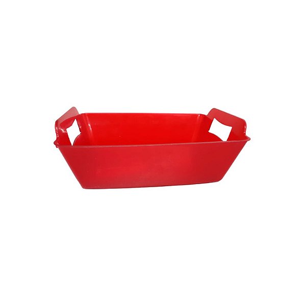 Cachepot Retangular M Vermelho