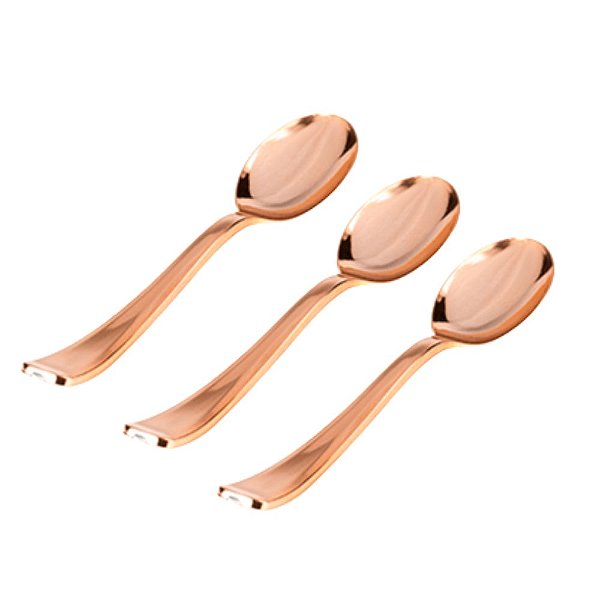 Colher Descartável Refeição Rosè Premium c/8