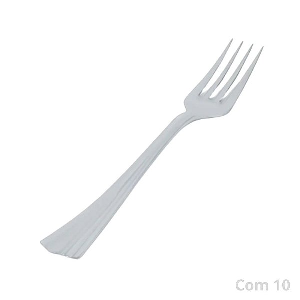 Garfo Refeição Silverplastic C/10